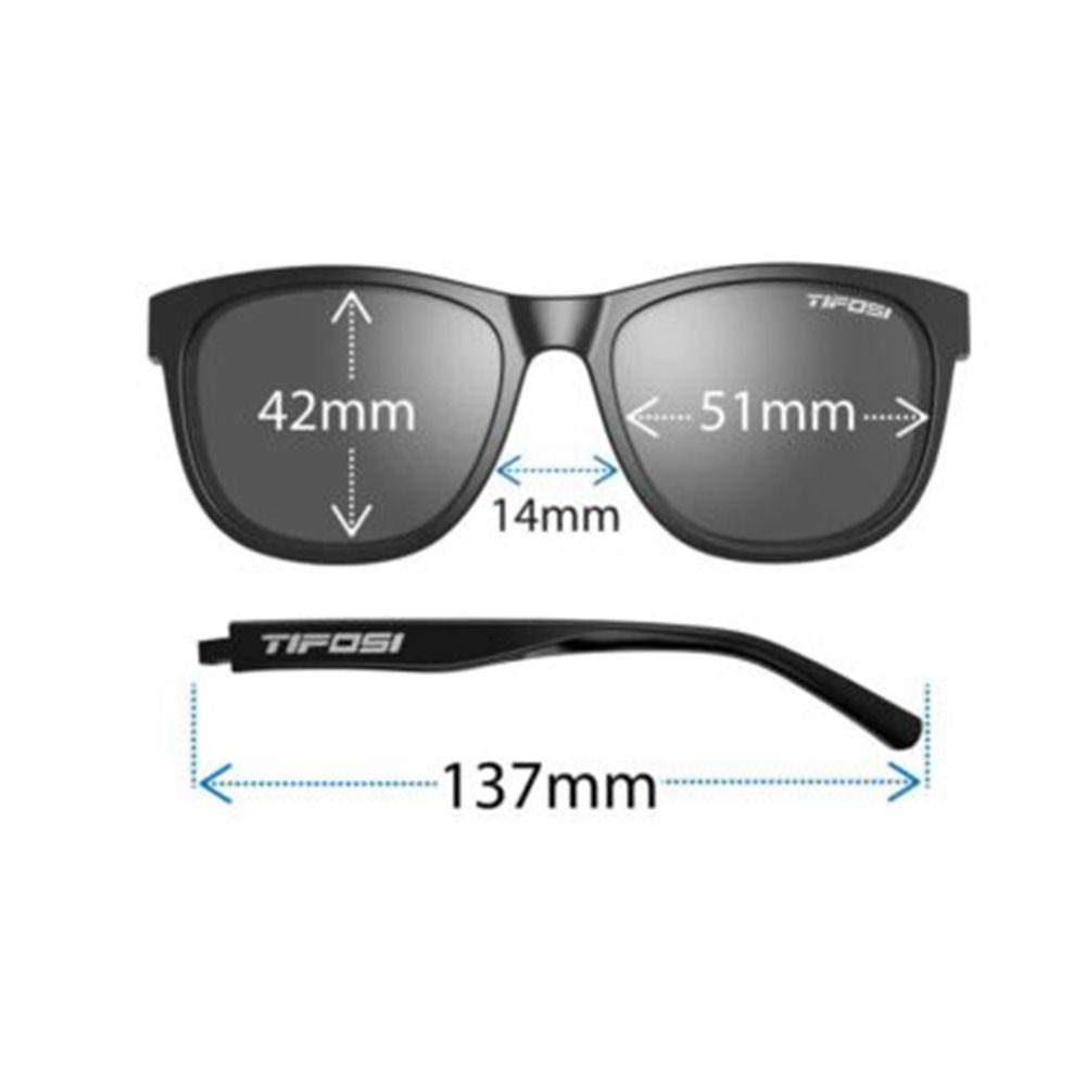 Tifosi Sunglasses แว่นกันแดด รุ่น SWANK Blackout (Smoke)