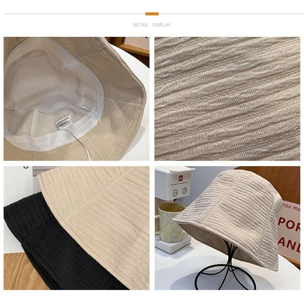 Trendyzone หมวกบักเก็ต ผ้าชีฟอง แบบบาง กันแดด แฟชั่นฤดูร้อน สําหรับเด็กผู้หญิง
