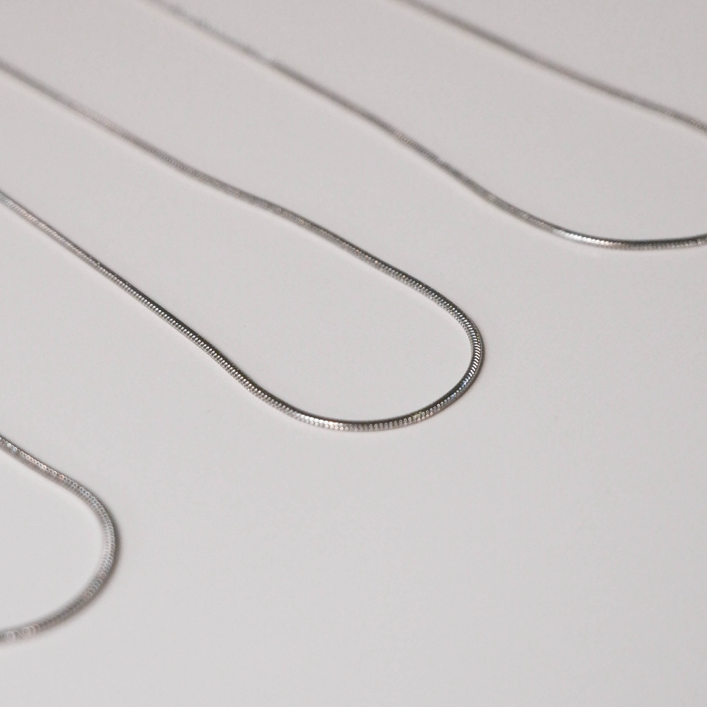 [U.GO.GIRLS] Round Plain Necklace — สร้อยคอเรียบ **มี 3 ขนาด/แยกเส้น