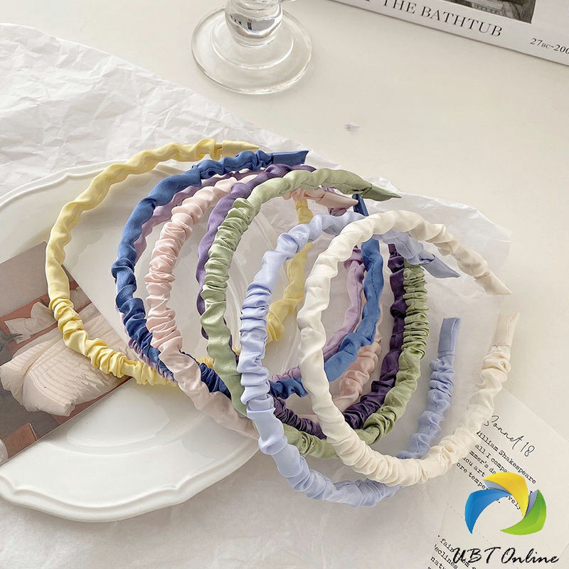 UBT ที่คาดผม ผ้าซาติน แฟชั่นสําหรับผู้หญิง สไตล์เกาหลี  Hair ornament