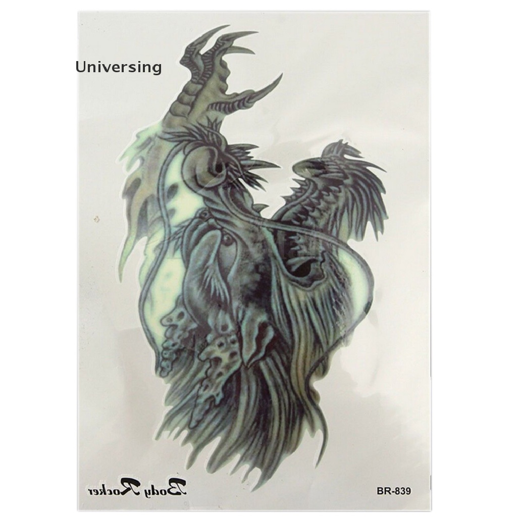 (Universing) สติกเกอร์รอยสักชั่วคราว ลายมังกร 3D กันน้ํา ขนาดใหญ่ สําหรับร่างกาย