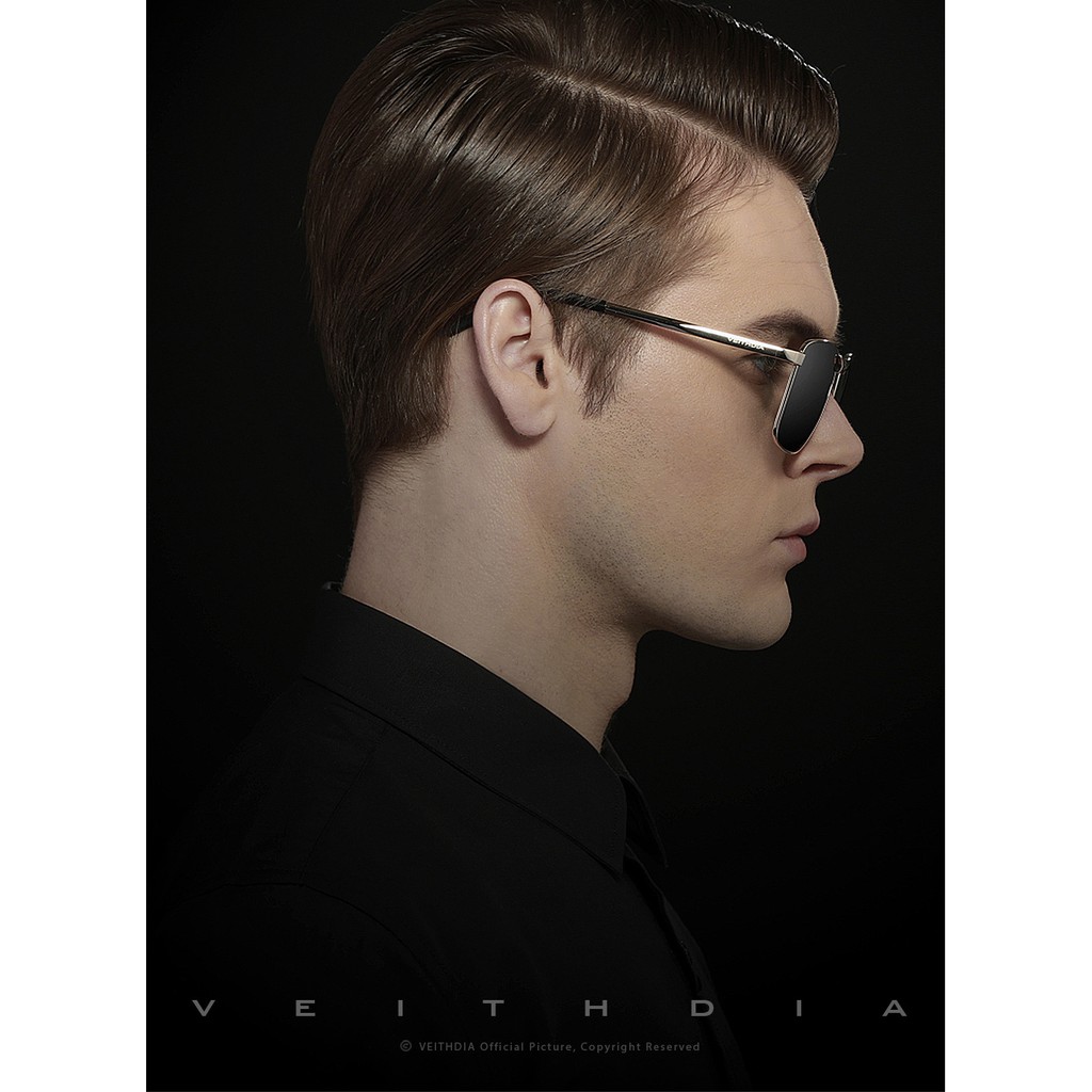 VEITHDIA แว่นกันแดดตัดแสง UV HD POLARIZED + อุปกรณ์ 6 ชิ้น