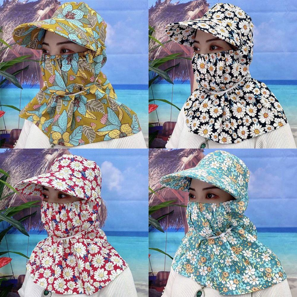 Witakey หมวกผู้หญิง กลางแจ้ง ใบหน้า และคอ ป้องกันรังสียูวี หมวกพักผ่อน