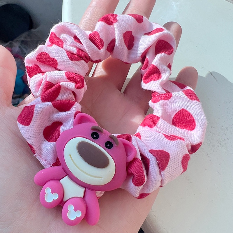 Yb3 Lotso ยางรัดผม ลายการ์ตูนหมี ดอกไม้น่ารัก เครื่องประดับ สําหรับเด็กผู้หญิง BY3