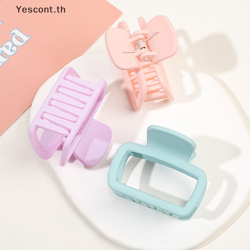 Yescont กิ๊บติดผม ทรงสี่เหลี่ยม ลายฉลาม หรูหรา สไตล์เกาหลี แฟชั่น สําหรับผู้หญิง