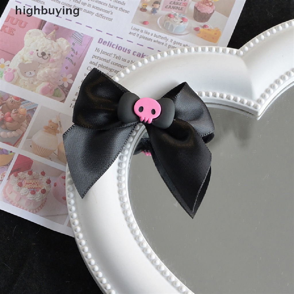 [highbuying] ใหม่ กิ๊บติดผม รูปกะโหลกน่ารัก สีชมพู สไตล์โกธิค แฟชั่นสําหรับผู้หญิง Y2K