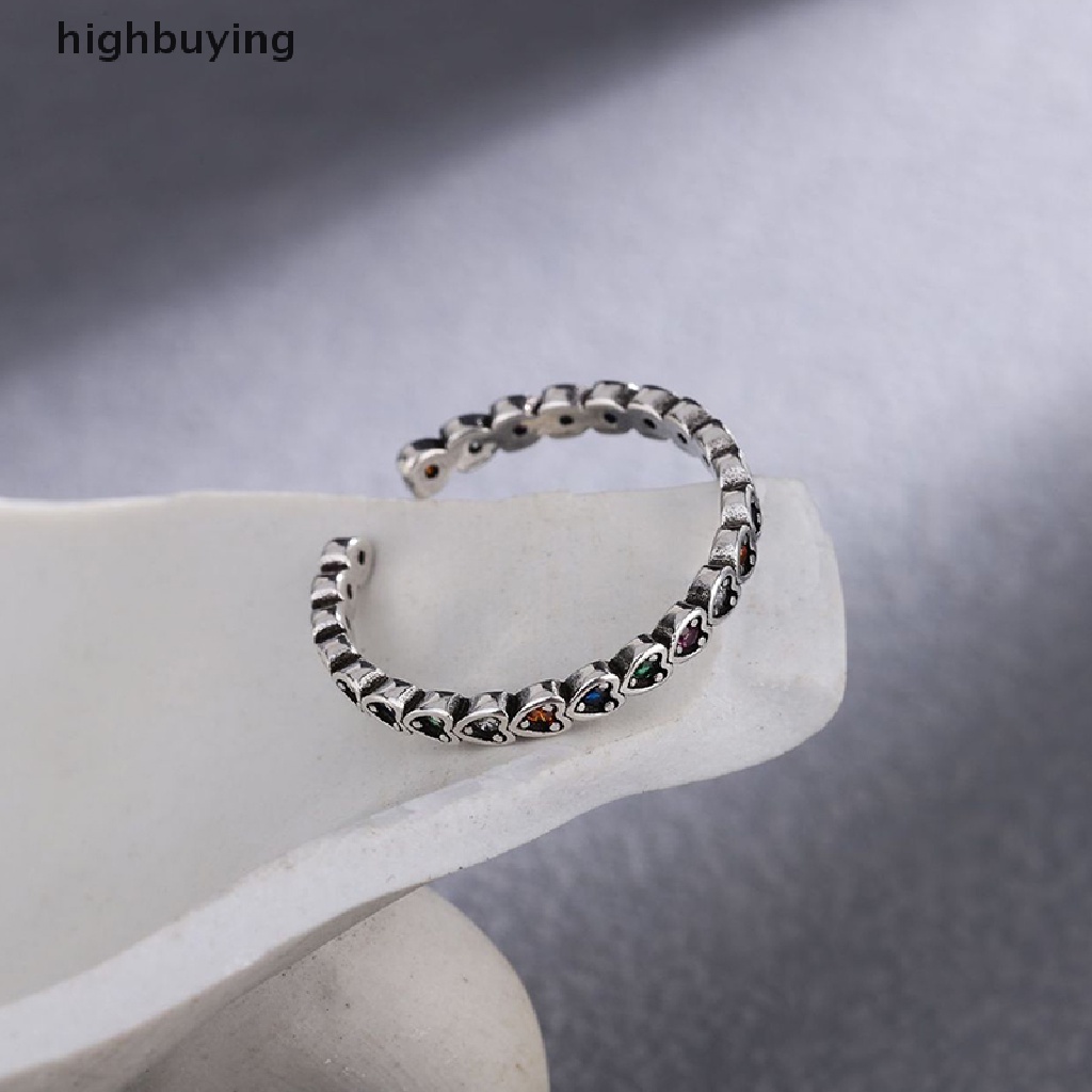 [highbuying] ใหม่ แหวนเงินแท้ 925 ประดับเพทาย เพชร รูปหัวใจ น้ําผึ้ง หรูหรา สําหรับผู้หญิง พร้อมส่ง