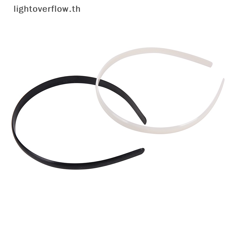 [lightoverflow] ที่คาดผมพลาสติก ไม่มีฟัน 2 สี DIY สําหรับเด็ก 10 ชิ้น ต่อชุด
