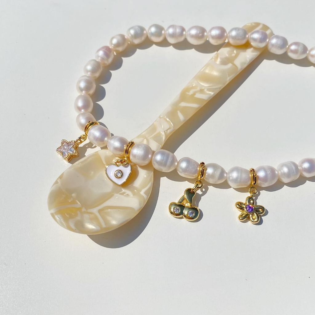 play.palette - S925 Chunky pearl necklace