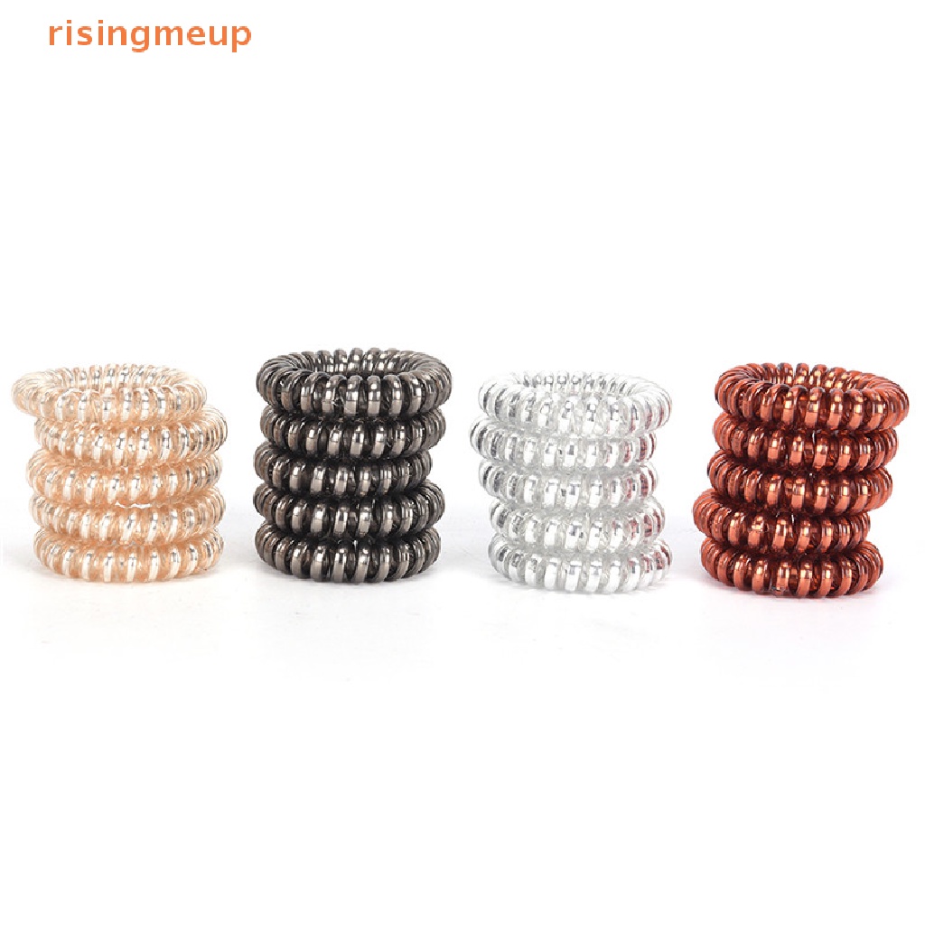 [risingmeup] ยางรัดผม แบบเกลียว 1 ชิ้น 5 ชิ้น
