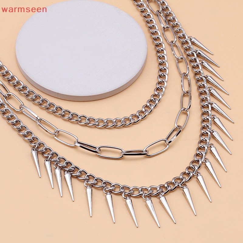 (warmseen) พวงกุญแจโซ่ อเนกประสงค์ สไตล์พังก์ ฮิปฮอป สําหรับผู้ชาย และผู้หญิง