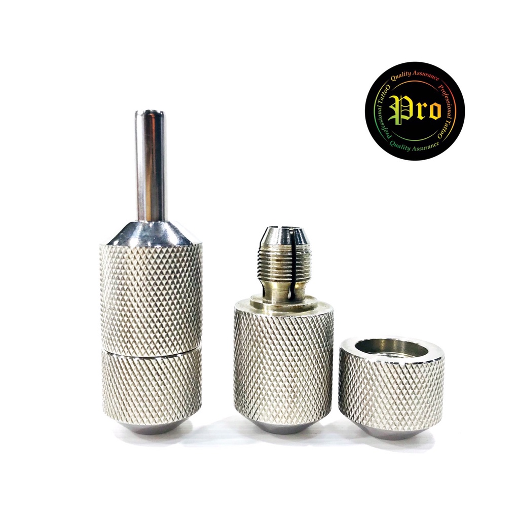 กระบอกจับStainless Grip Auto Lock กระบอกจับเครื่องคอยล์แบบหมุนปรับได้ อุปกรณ์สัก