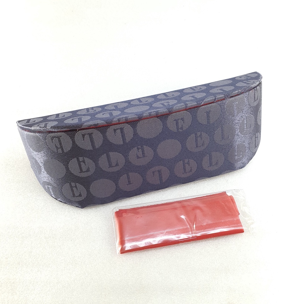 กล่องแว่น ELLE +ผ้าเช็ดแว่น / กล่องแว่นตา แบรนด์แท้ แอล / กล่องแว่นพร้อมผ้าเช็ดแว่น Microfiber