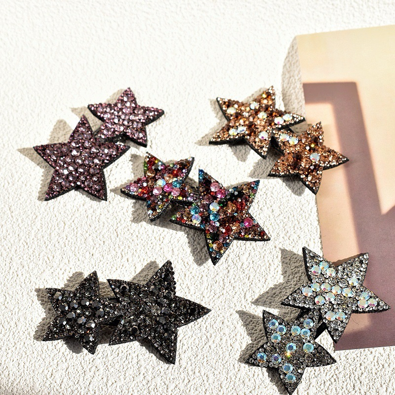 กิ๊บติดผม Star Glitter Clip ทรงน่ารักประดับกลิตเตอร์วิบวับ พร้อมส่ง