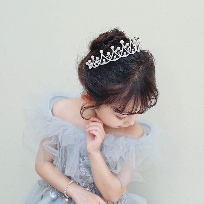กิ๊บติดผม มงกุฎเจ้าหญิง สไตล์เกาหลี สําหรับเด็กผู้หญิง