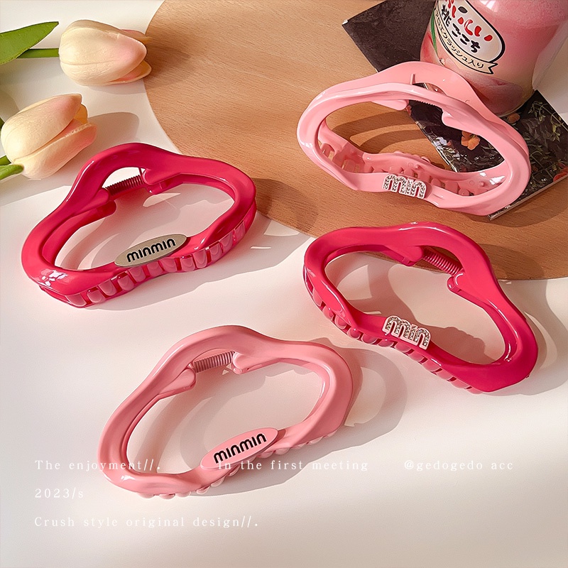 กิ๊บติดผม รูปก้อนเมฆน่ารัก สีชมพู แฟชั่นฤดูร้อน สําหรับผู้หญิง