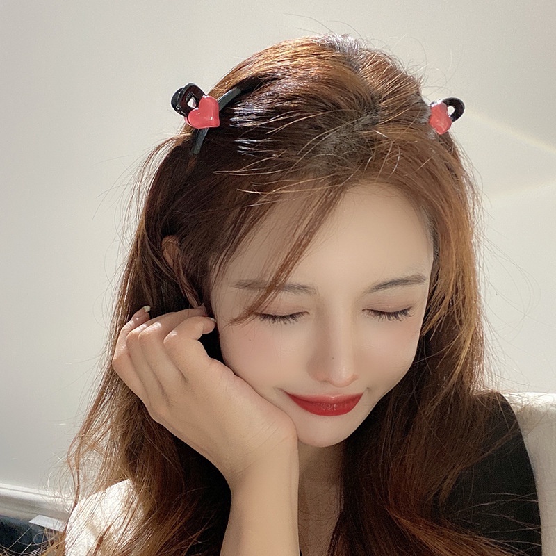 กิ๊บติดผม รูปฉลาม หัวใจ ขนาดเล็ก สไตล์เกาหลี สําหรับผู้หญิง