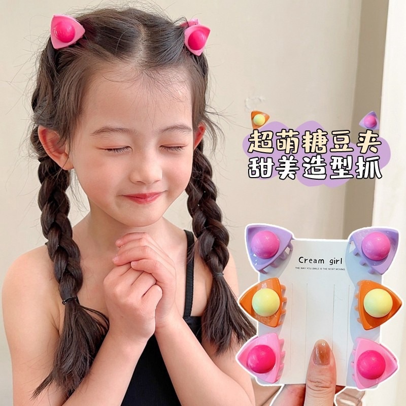 กิ๊บติดผม รูปหูแมวน่ารัก สไตล์เกาหลี สําหรับเด็กผู้หญิง