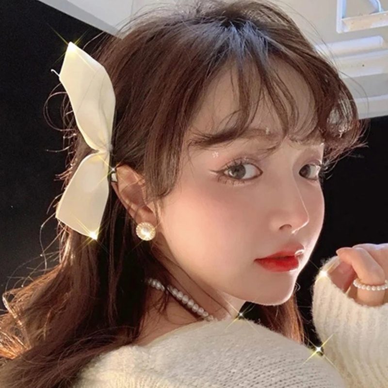 กิ๊บติดผม รูปโบว์น่ารัก ประดับโบว์น่ารัก สไตล์ Y2k สําหรับผู้หญิง
