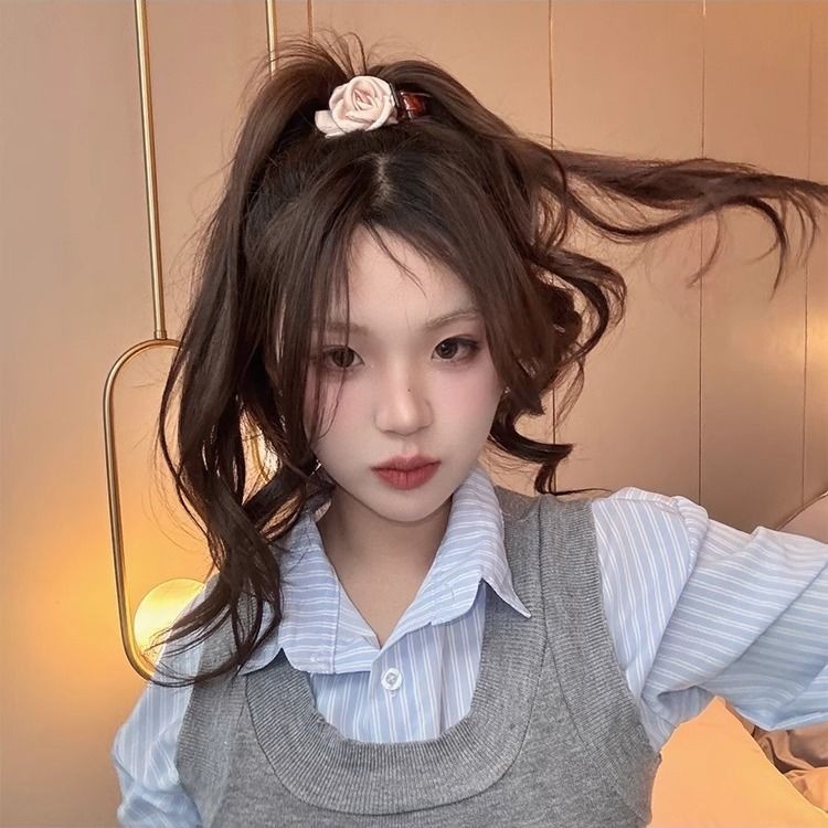 กิ๊บติดผม ลายดอกคามิเลีย ดอกกุหลาบ สไตล์ฝรั่งเศส เรโทร ระดับไฮเอนด์ เครื่องประดับผม