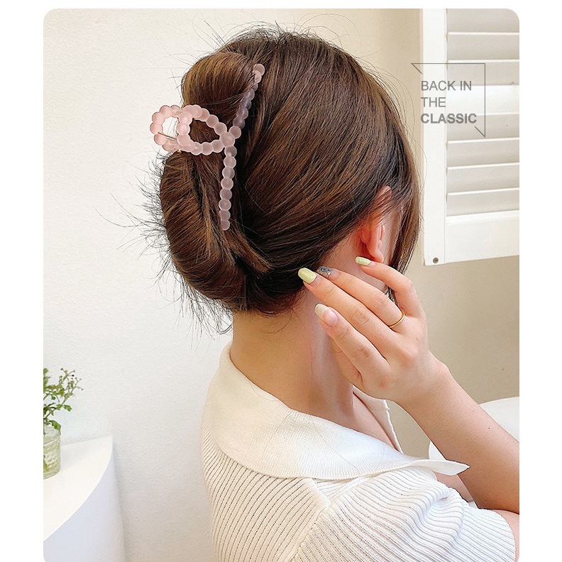 กิ๊บติดผม เจลลี่ใส ขนาดใหญ่ สีแคนดี้ แบบเรียบง่าย แฟชั่นฤดูร้อน สําหรับผู้หญิง