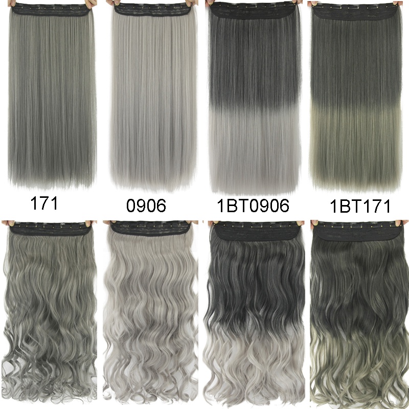 กิ๊บติดผมสังเคราะห์ สีดํา สีเทา ยาวตรง ต่อผมสังเคราะห์ วันพีช