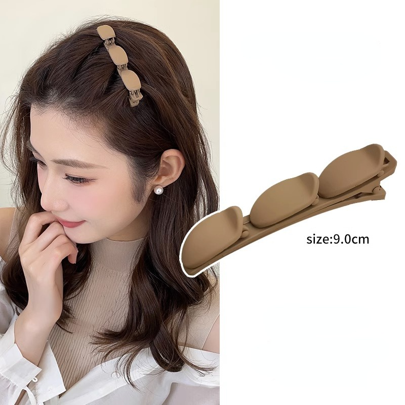 กิ๊บติดผมหน้าม้า แบบถัก เนื้อแมตต์ 1 ชิ้น