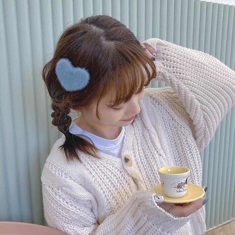 กิ๊บติดผมหัวใจ กิ๊บติดผมขนมิ้ง กิ๊ฟติดผมขนมิ้ง กิ๊ฟติดผมขนปุย