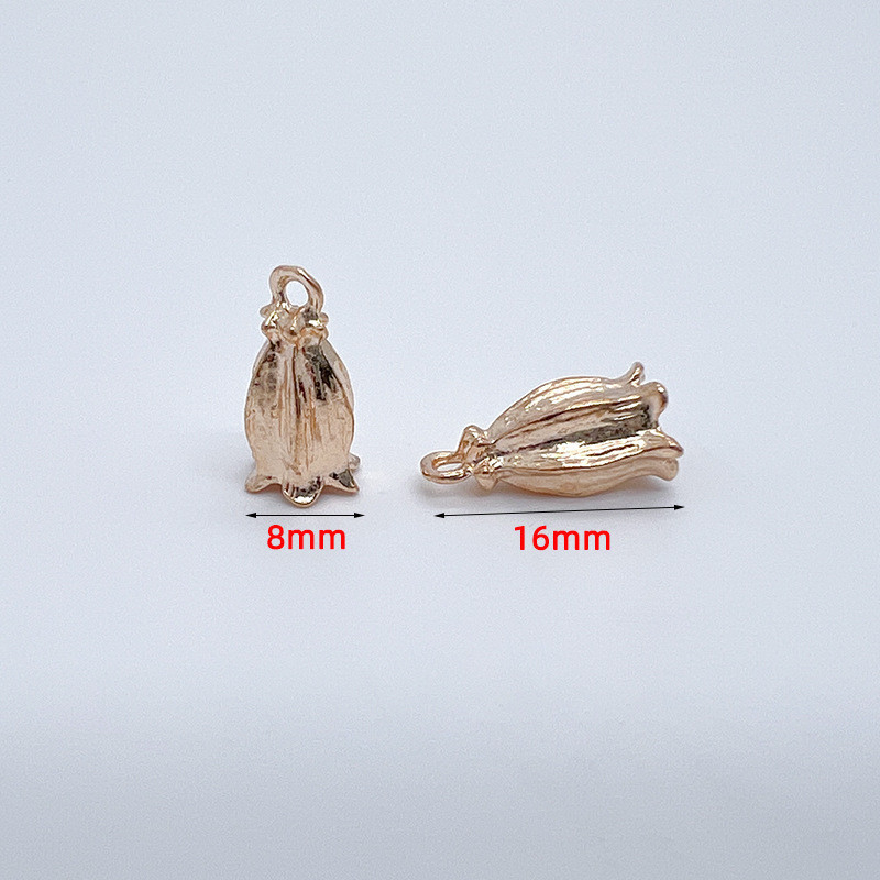 กิ๊บติดผมอัลลอย จี้รูปลิลลี่ออฟเดอะวัลเลย์ ประดับพู่ สไตล์โบราณ diy