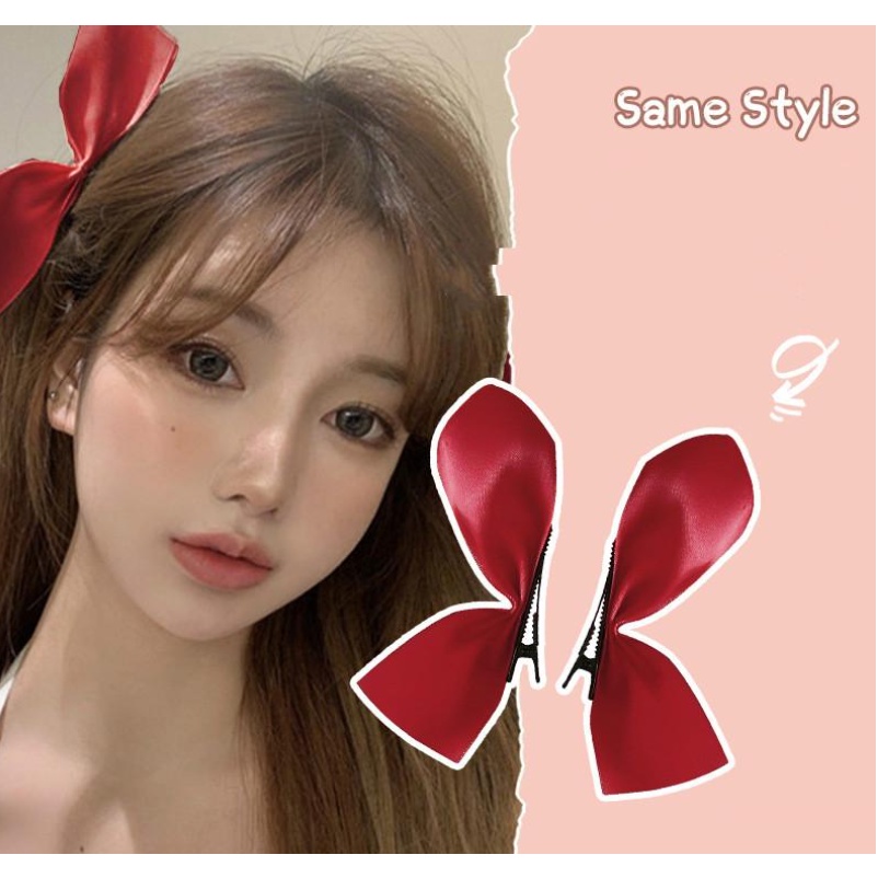 กิ๊บติดผมโบว์จึซู เครื่องประดับหัว แฟชั่น พร้อมส่ง