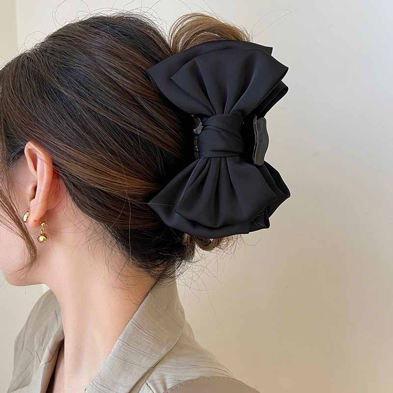 กิ๊บติดผมโบว์ใหญ่ Pincer Claw Clip  11 cm. สวยเรียบน่ารัก/ กิ๊บหนีบผม กิ๊บผมเกาหลี