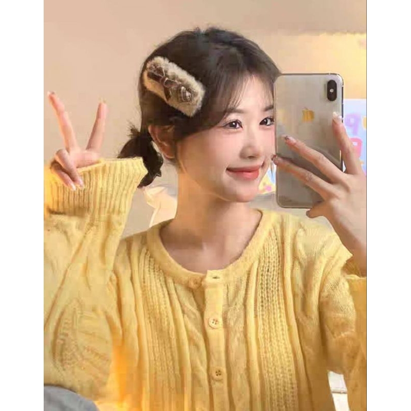 กิ๊ฟหนีบผม กิ๊ฟหนีบผมขนนุ่มๆลายน่ารัก พร้อมส่ง