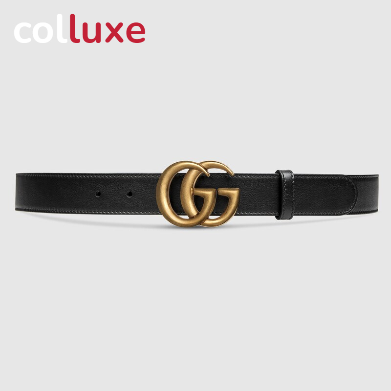 กุชชี่ Gucci GG Leather Belt 2cm & 3cm เข็มขัดผู้หญิง