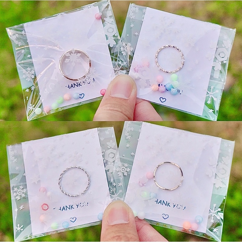 ของแถมลูกค้า ของจีบลูกค้า ของปัจฉิม แหวนคละแบบ มินิมอล น่ารักๆ หลากหลายแบบ