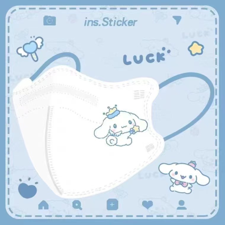 ขายดี หน้ากากอนามัย ลายการ์ตูน Pochacco 4plymask 4D หลากสี สําหรับเด็กนักเรียนอายุ 3-12 ปี Zg999 50 ชิ้น