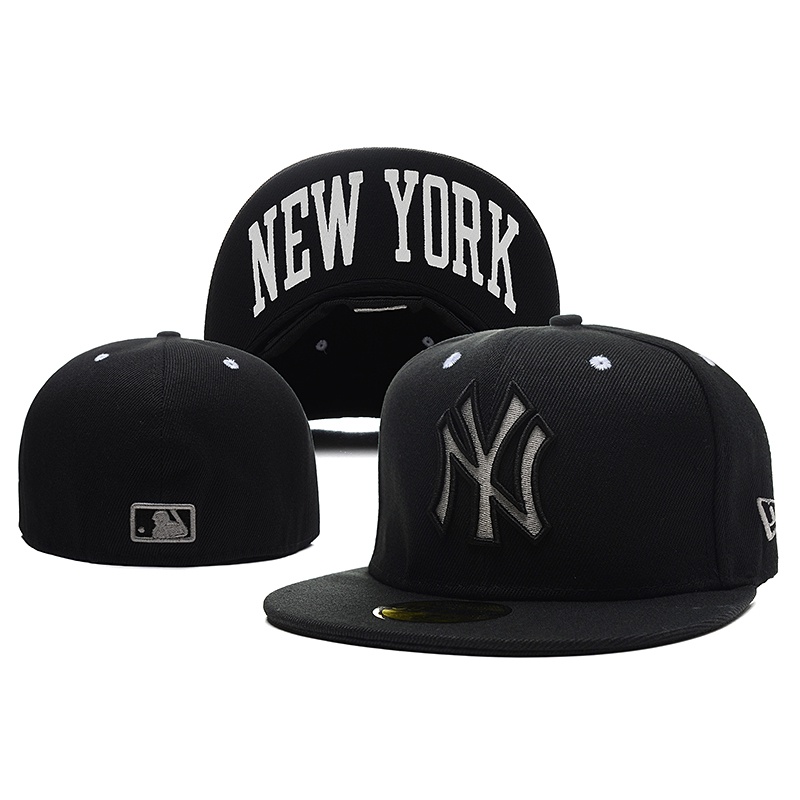 คุณภาพดี MLB NE นิวยอร์ก NY Yankees ผู้ชาย ผู้หญิง แฟชั่น SnapBack หมวก Snap ปิดด้านหลัง เต็มรูปแบบ พอดี หมวก