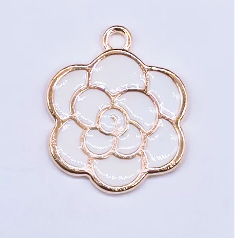 จี้สร้อยคอ สร้อยข้อมือ ลายดอกไม้ แฮนด์เมด DIY 10 ชิ้น