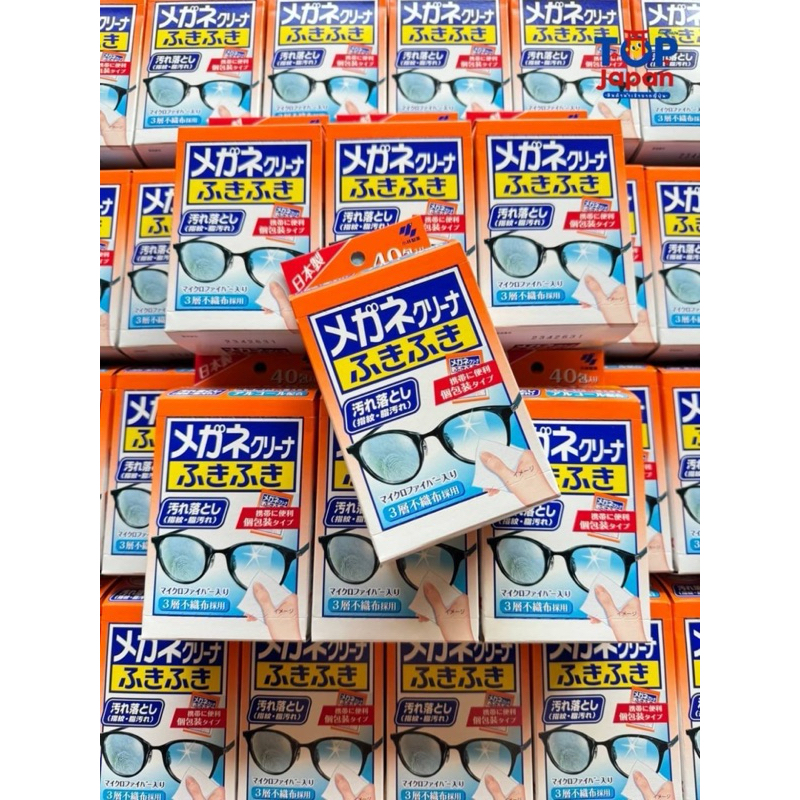 ฉลากญี่ปุ่น ของแท้ % แผ่นเช็ดทำความสะอาดแว่น Quickwipe Fuki Fuki / Fuki Fuki Anti-Fog wipe