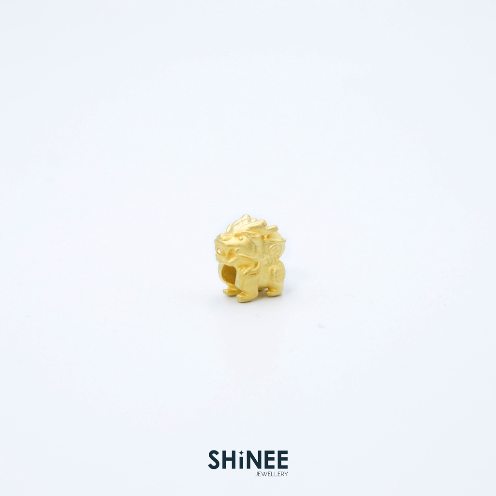 ชาร์มปี่เซียะมงคลคู่ ชุบทอง (ฟรี สายและอุปกรณ์ตกแต่ง) Shinee Jewellery