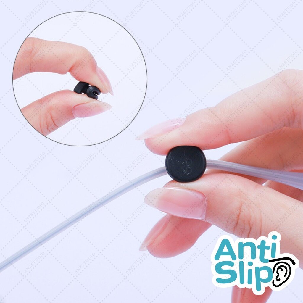 ซิลิโคนเกี่ยวหูแว่นตา ทรงกลม 2in1 เกี่ยวหูกันลื่น กันหล่น เกี่ยวสายคล้องแมส