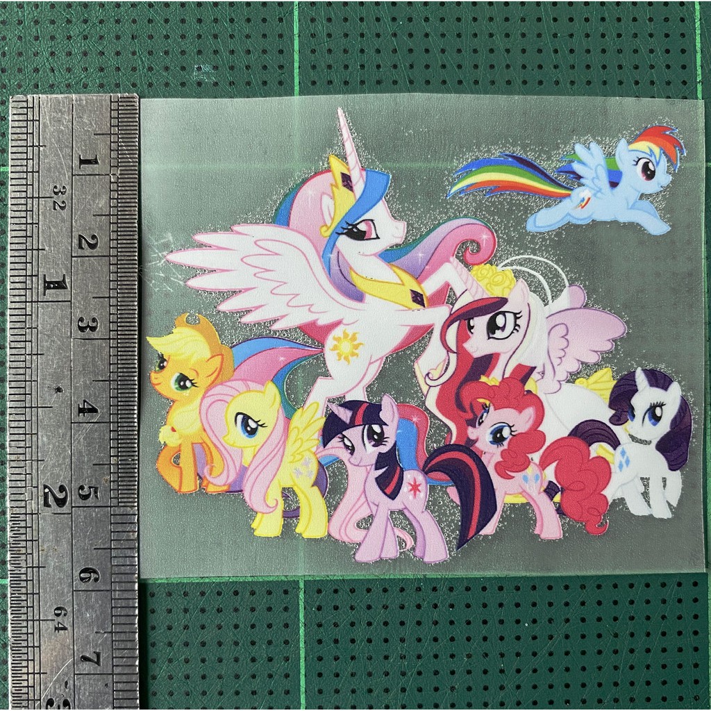 ตัวรีดการ์ตูน    My little pony เช็ต 2   รีดง่าย ตัวรีดติดเสื้อ สติกเกอร์รีดติดเสื้อ