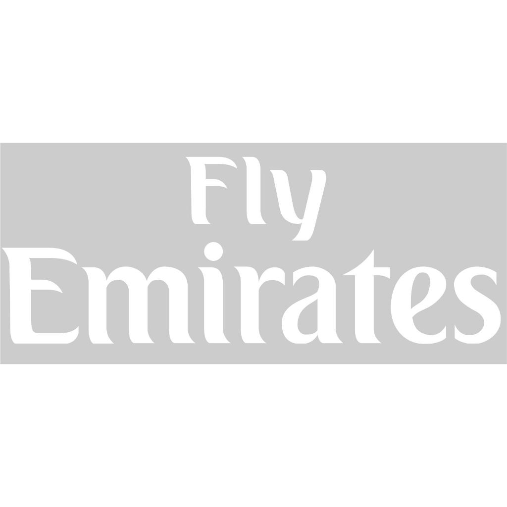 ตัวรีดติดเสื้อ Fly Emirates มี4สี ติดเสื้อบอลงานแก้ขนาดตามแบบ