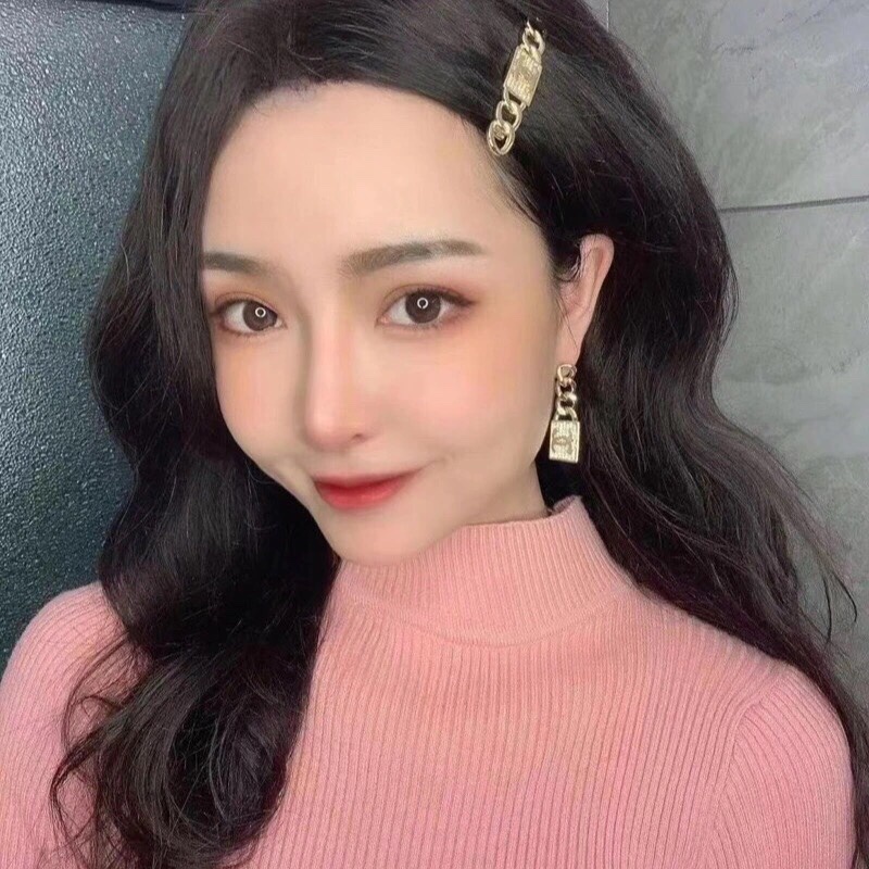 ต่างหูทอง ประดับเพชร สไตล์เกาหลี เครื่องประดับ สําหรับผู้หญิง