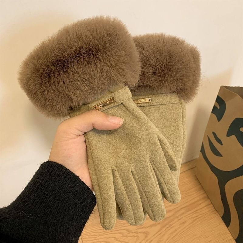 ถุงมือกันหนาวบุขน รุ่นลิมิเต็ด บุขนด้านในติดลบได้เอาอยู่ เล่นมือถือได้ สินค้าพร้อมส่ง