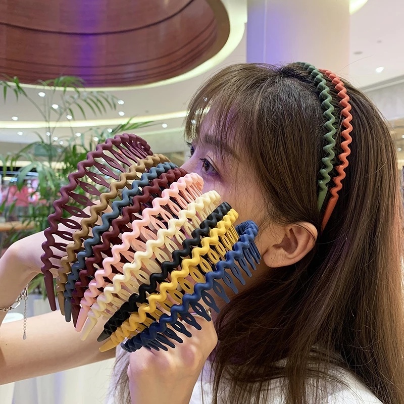 ที่คาดผม กันลื่น สีแคนดี้ เรียบง่าย ทนทาน เครื่องประดับ สําหรับผู้หญิง