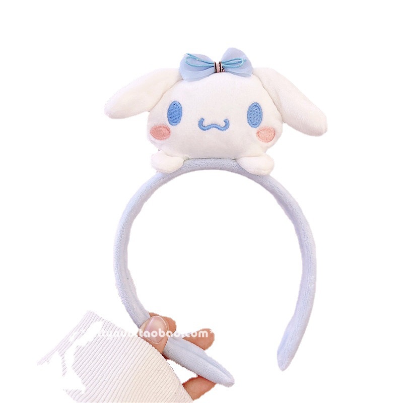 ที่คาดผม ผ้ากํามะหยี่ขนนิ่ม ลายการ์ตูน Cinnamon Dog Melody น่ารักมาก 2024