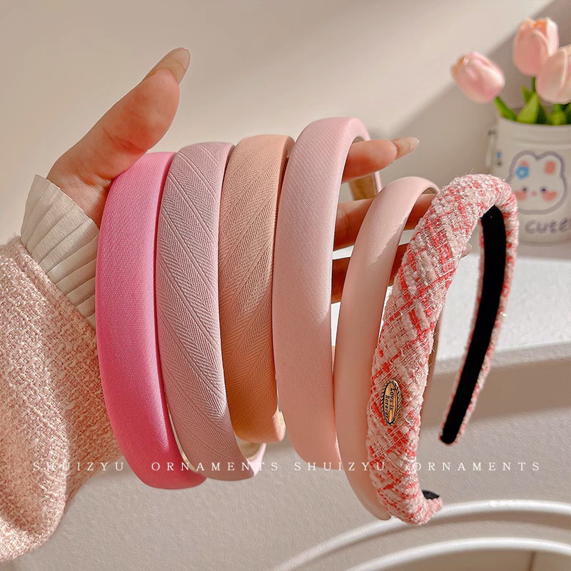 ที่คาดผม สีชมพู ยอดนิยม เข้ากับทุกการแต่งกาย สําหรับผู้หญิง