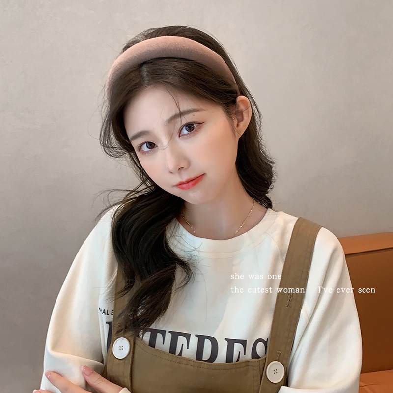 ที่คาดผมฟองน้ํา ลาย Maillard Milk Coffee สไตล์ฝรั่งเศส เรโทร 2023
