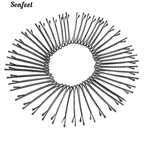 ปิ่นปักผมโลหะสีด ํา Pins Hairpins 50 ชิ้น