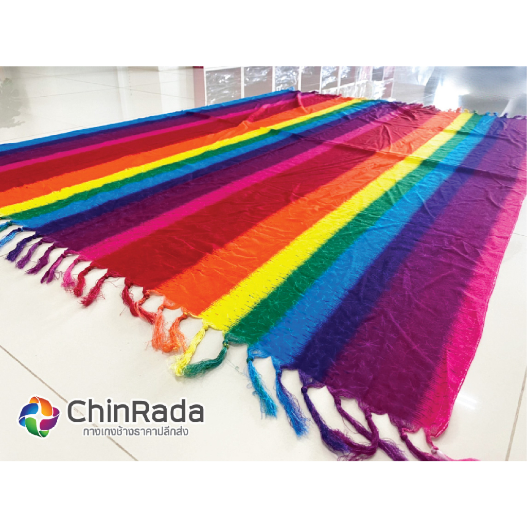 ผ้าคลุม (Beach Cover) ผ้าคลุมชายหาด ทะเล กันแดด มีพู่ระบาย ผ้าเรยอนพริ้วสวยๆ ส่งเร็วจากเชียงใหม่